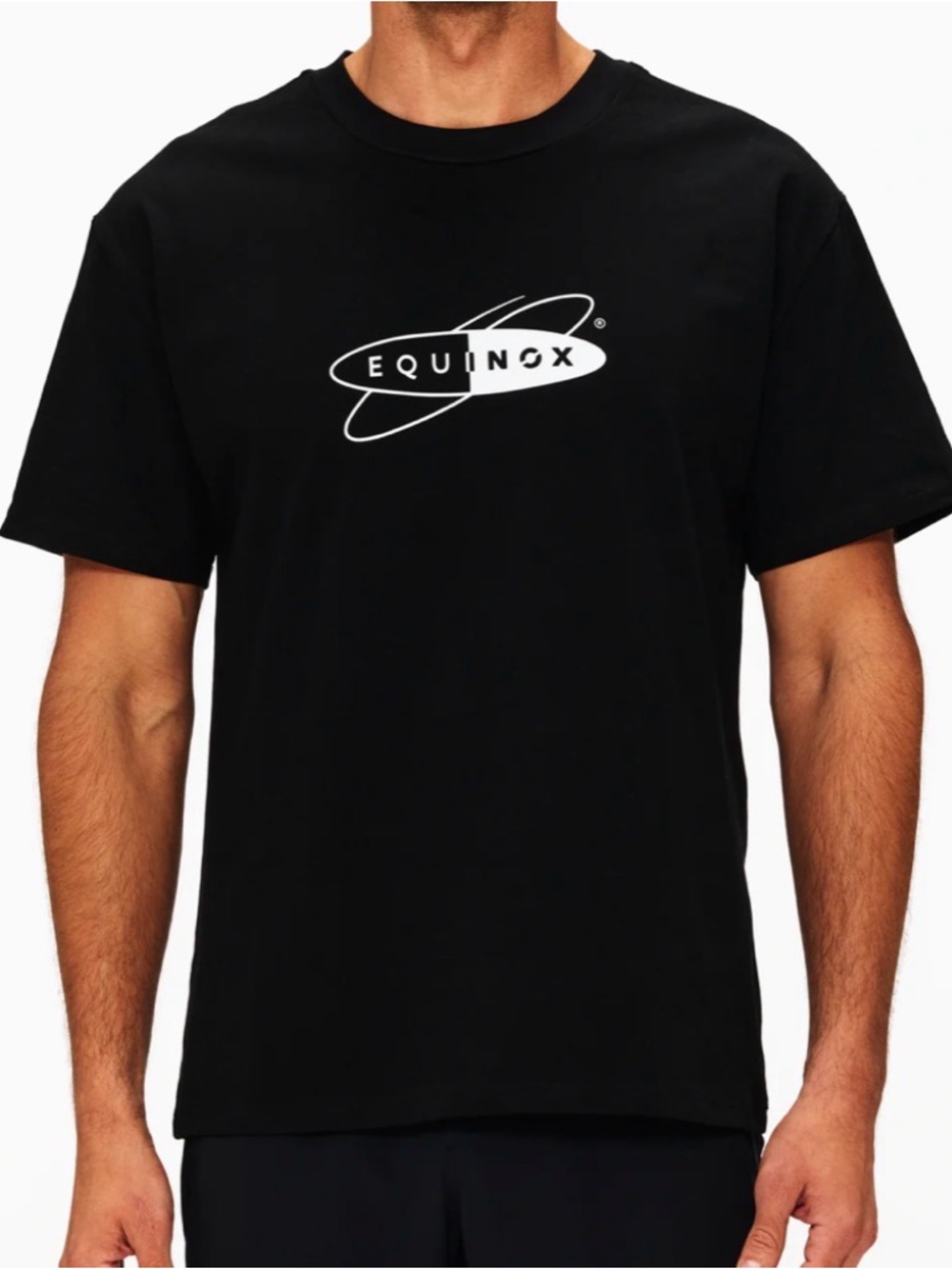 Equinox Black Unisex Retro Tee